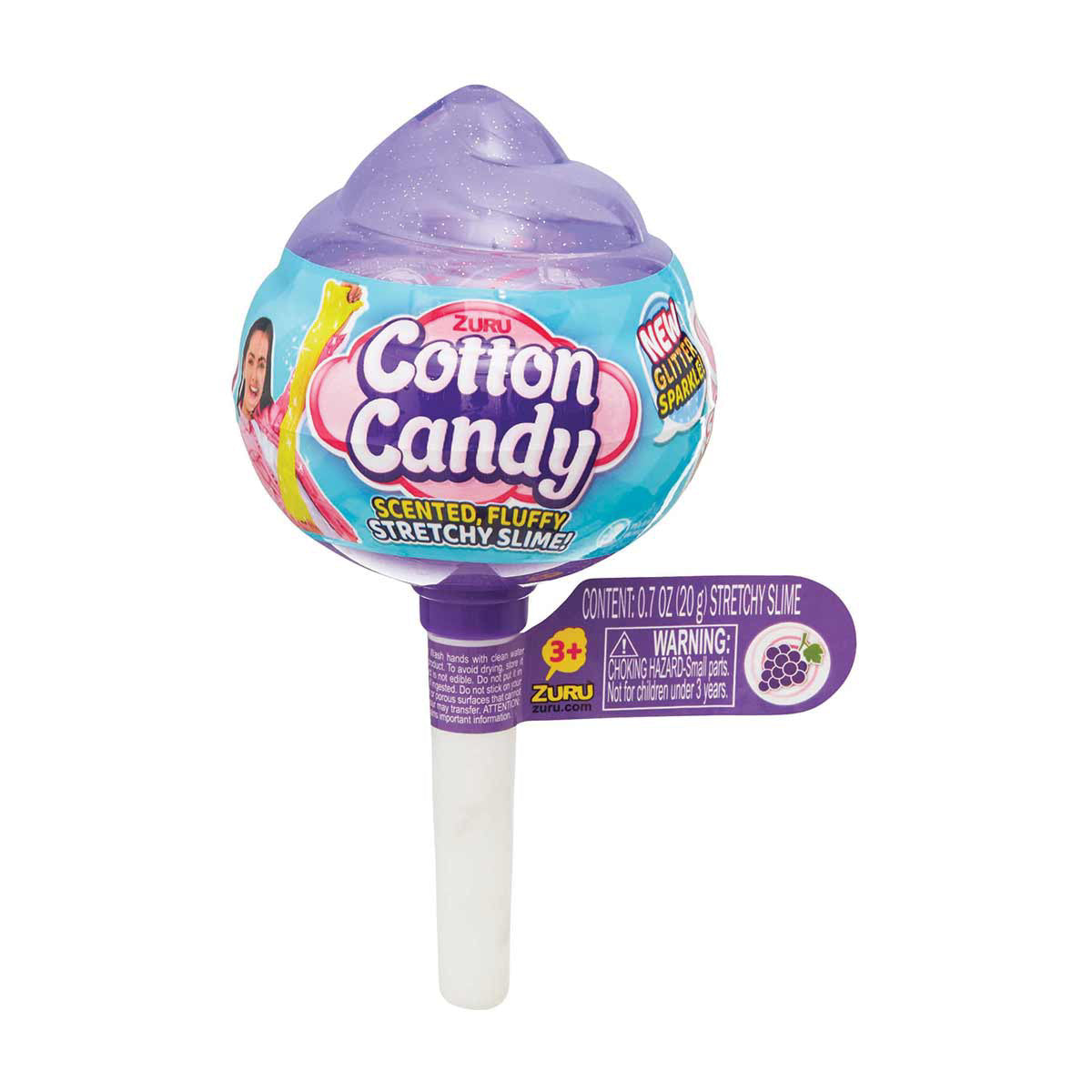 Zuru Cotton Candy Scented, Fluffy, Stretchy Slime, Assorted