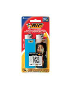 BIC Special Edition Bob Marley Series Lighters, Pocket Style, Customized Lighters With Pictures, Assorted Colors (packaging may vary), 12-Count
