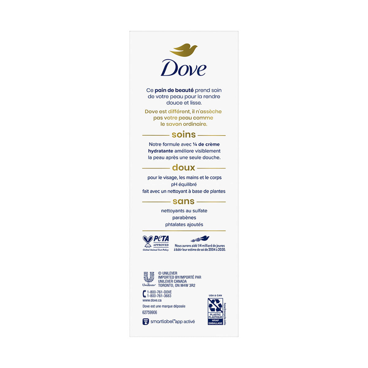Dove Beauty Bar Soap, Original, 3.17 oz, 10 ct