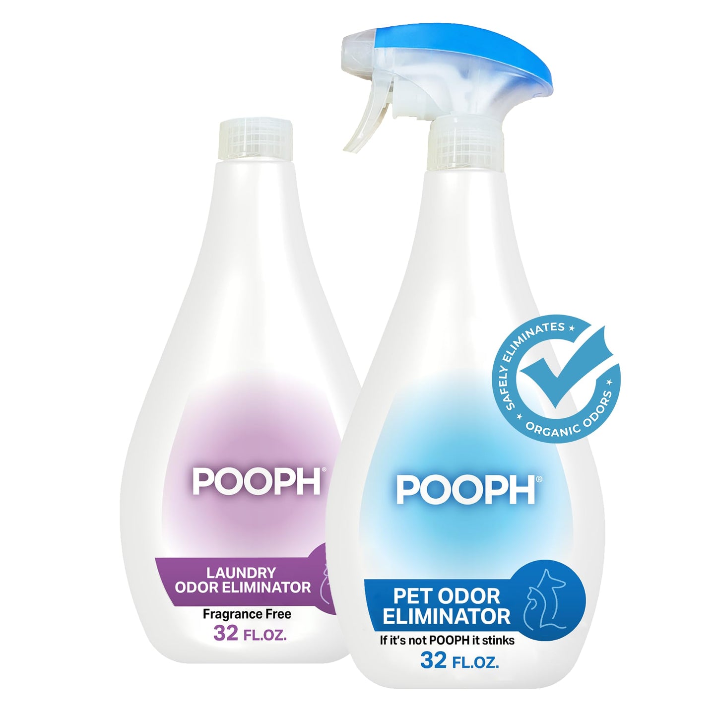 POOPH® Pet Odor Eliminator Spray - Patented NO Fragrance NO Harsh Chemicals Organic Odor Eliminator Works On-Contact Home, Auto, Upholstery, and more Fast Easy Safe for Pets, People and the Planet!