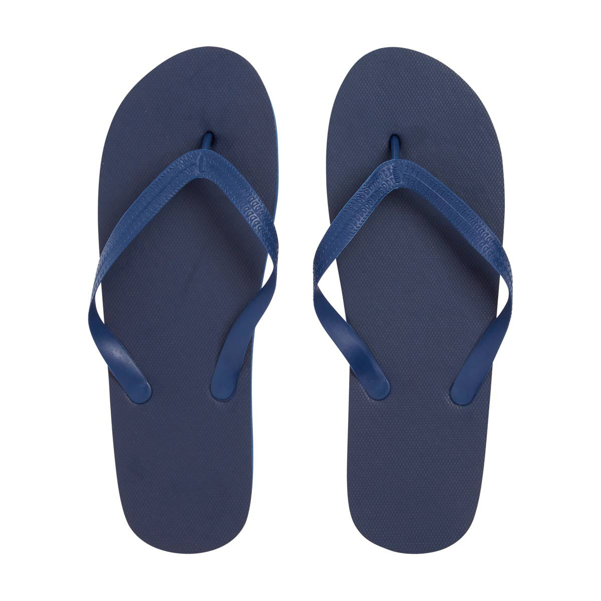 Men's Plain Navy Blue Flip Flops