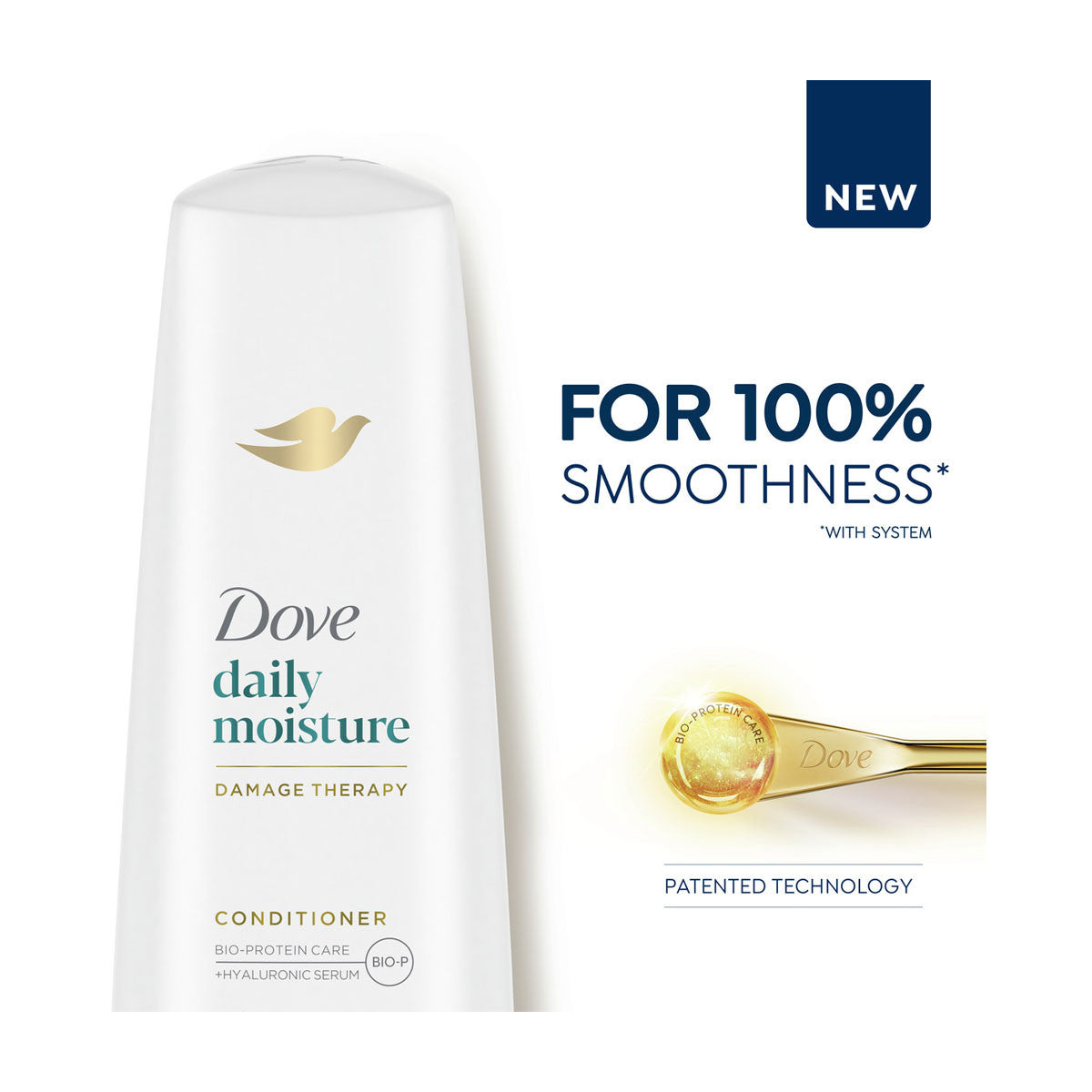 Dove Daily Moisture Damage Therapy Shampoo & Conditioner Set, 12 fl oz, 2 ct