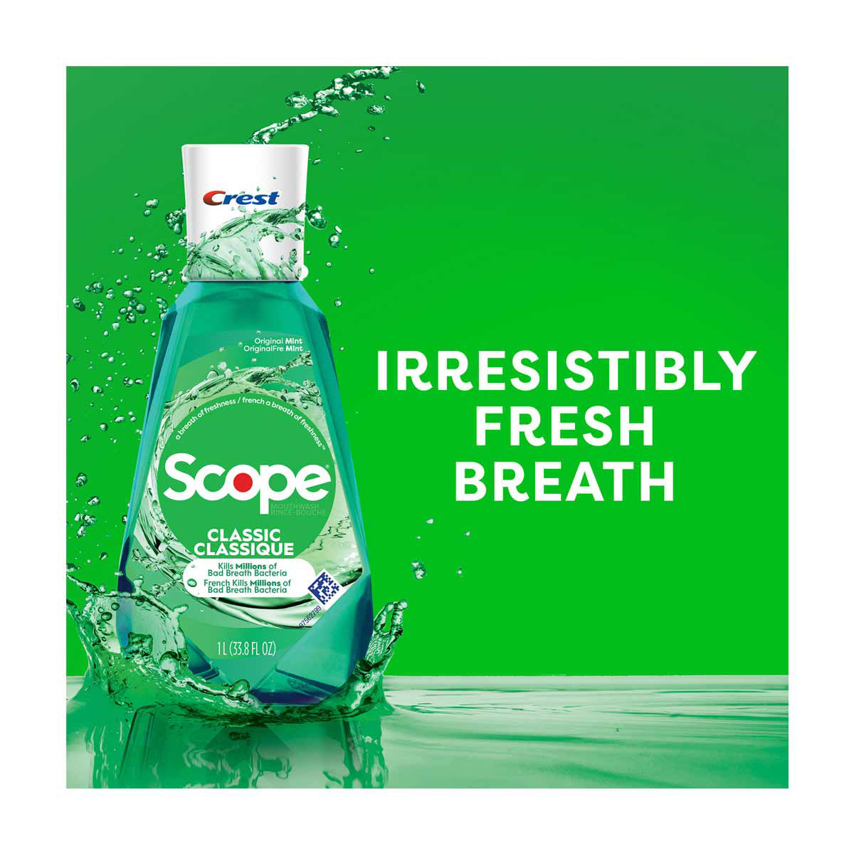 Crest Scope Classic Mouthwash, Original Mint, 36mL