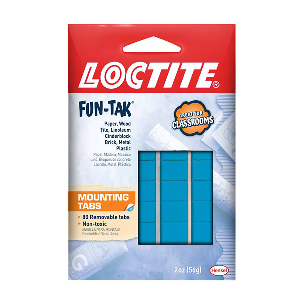 Loctite Fun-Tak Mounting Tabs, 80 ct