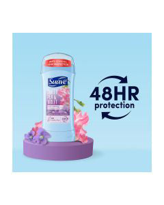 Suave Invisible Solid Antiperspirant Deodorant, Sweet Pea & Violet, 2.6 oz