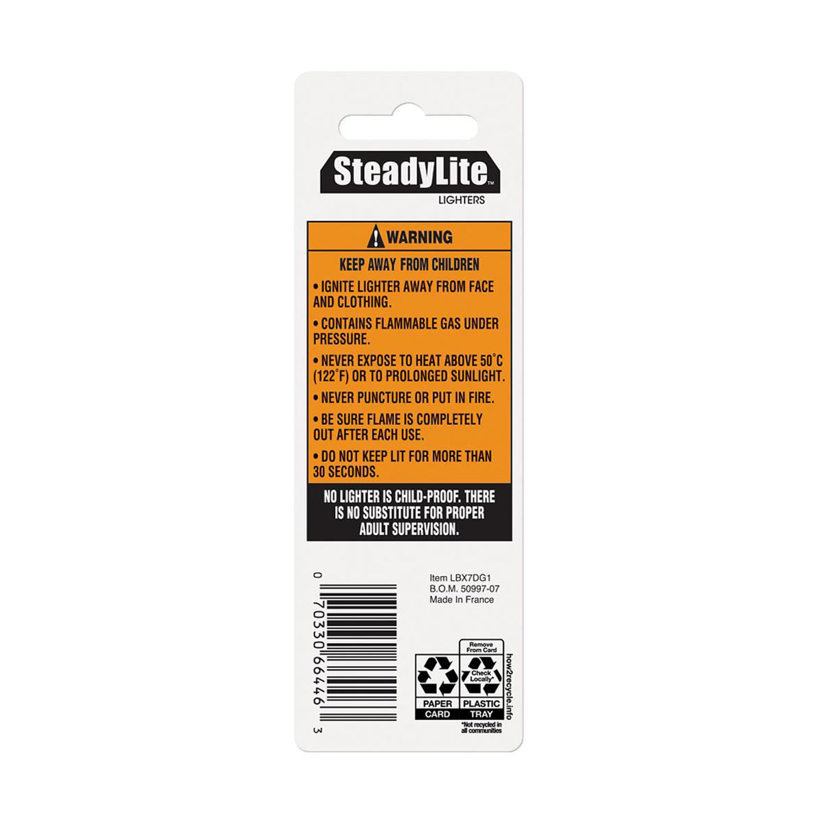 SteadyLite Pocket Lighter, Assorted Colors