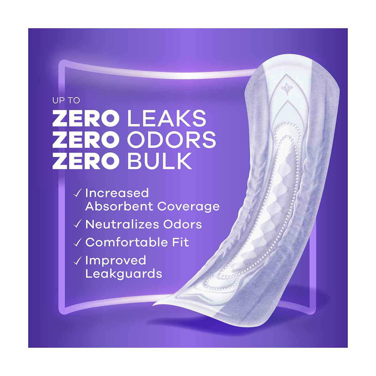 Always Discreet Adult Incontinence Pads for Women, Ultimate Extra Protect Absorbency, Long Length, Postpartum Pads, 42 CT