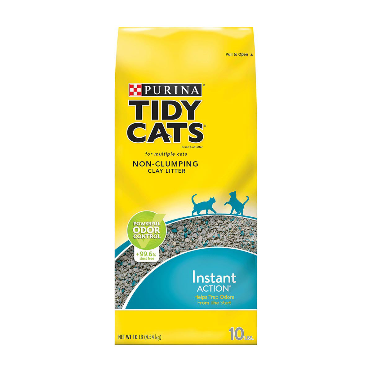 Tidy Cats Instant Action Non-Clumping Clay Cat Litter, 10 lbs