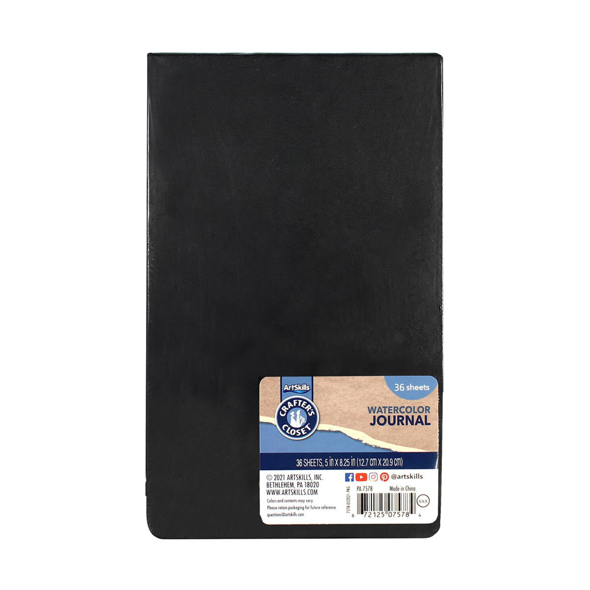 Crafter's Closet Watercolor Sketchbook, 36 Sheets