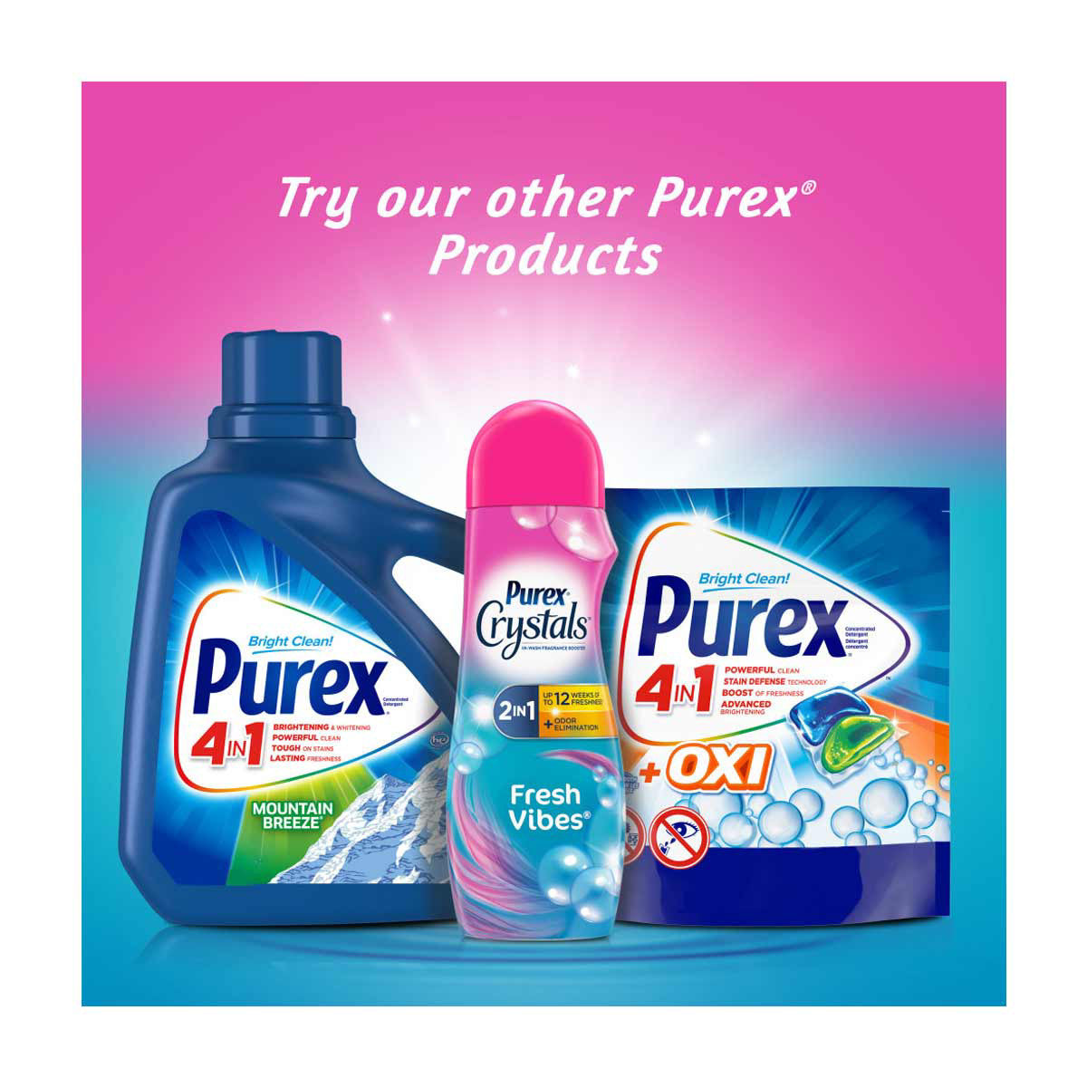 Purex Crystals Fresh Vibes In-Wash Scent Booster, 21 oz