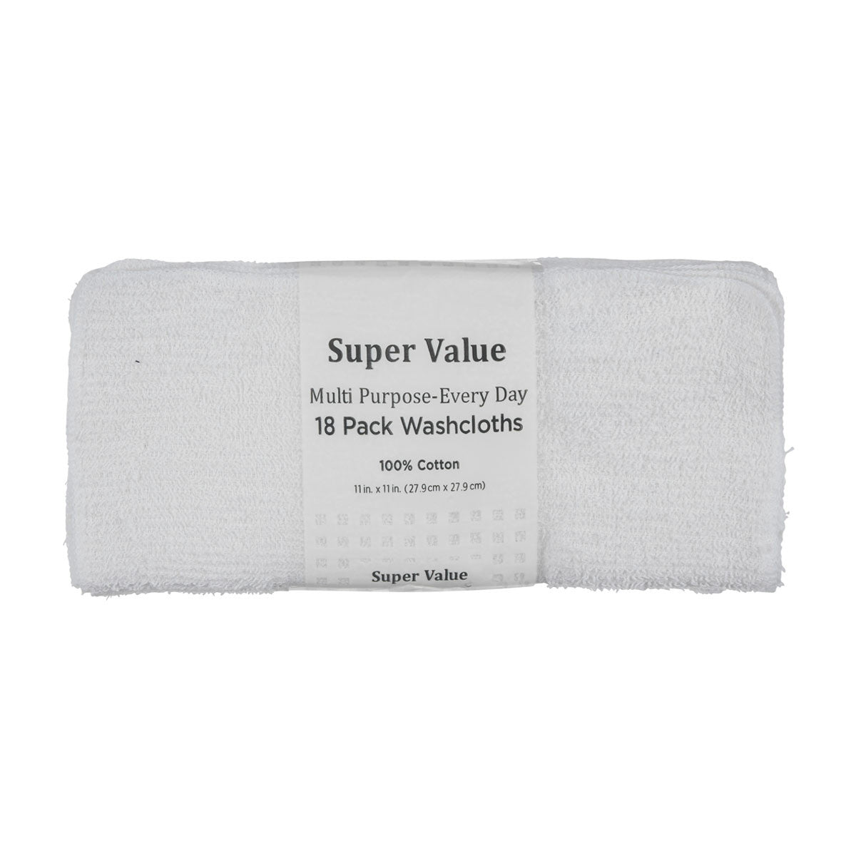 Super Value Multi Purpose-Every Day Washcloths, 18 ct- Assorted