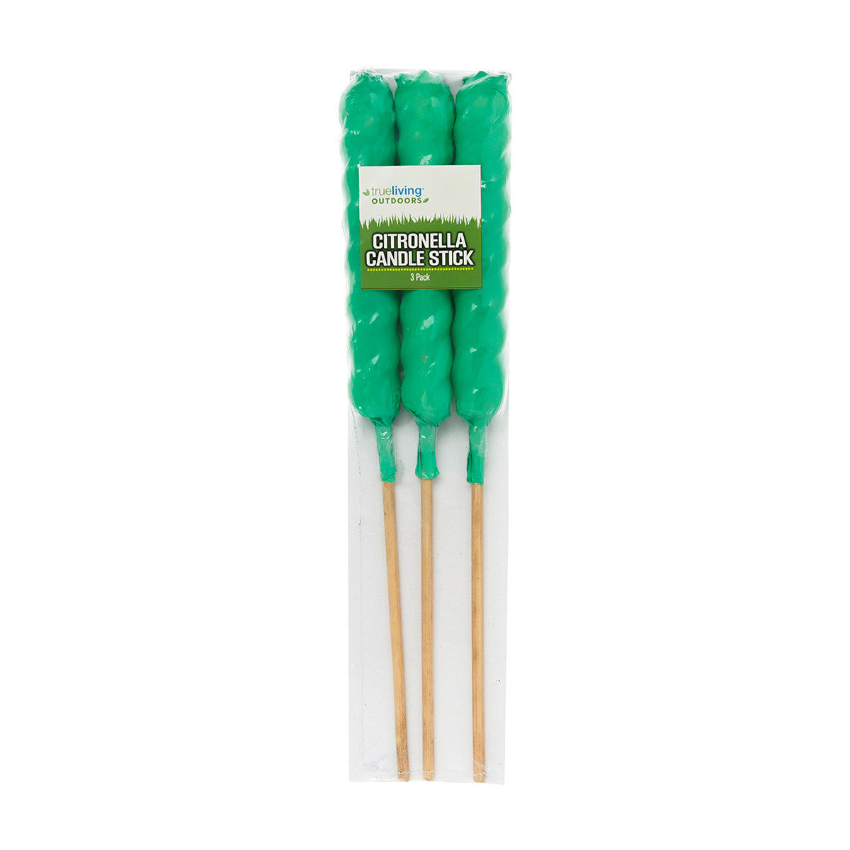 True Living Outdoors Citronella Candle Stick, 3 ct - Assorted