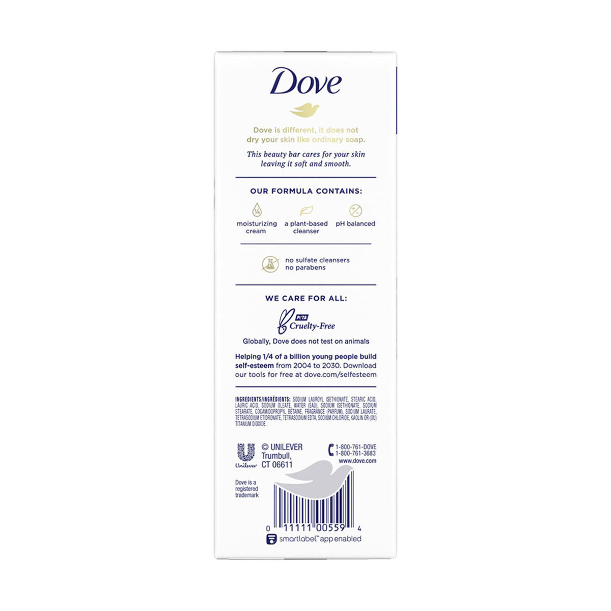 Dove Beauty Bar Soap, Original, 3.17 oz, 10 ct