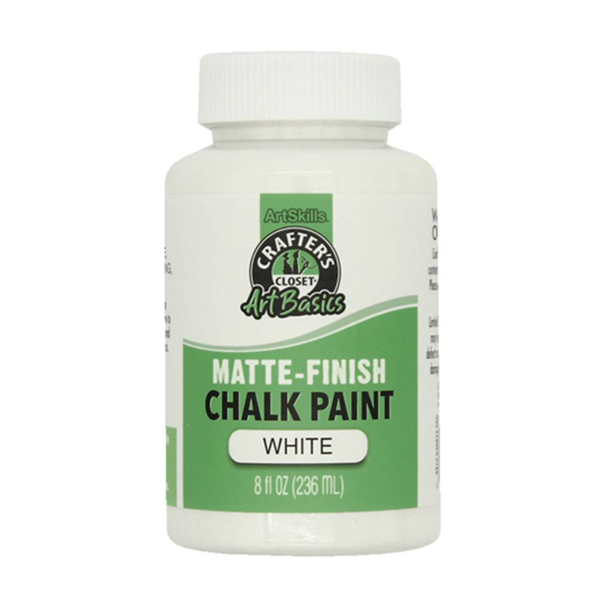 Crafter's Closet ArtBasics Chalk Paint - Matte White, 8 fl oz