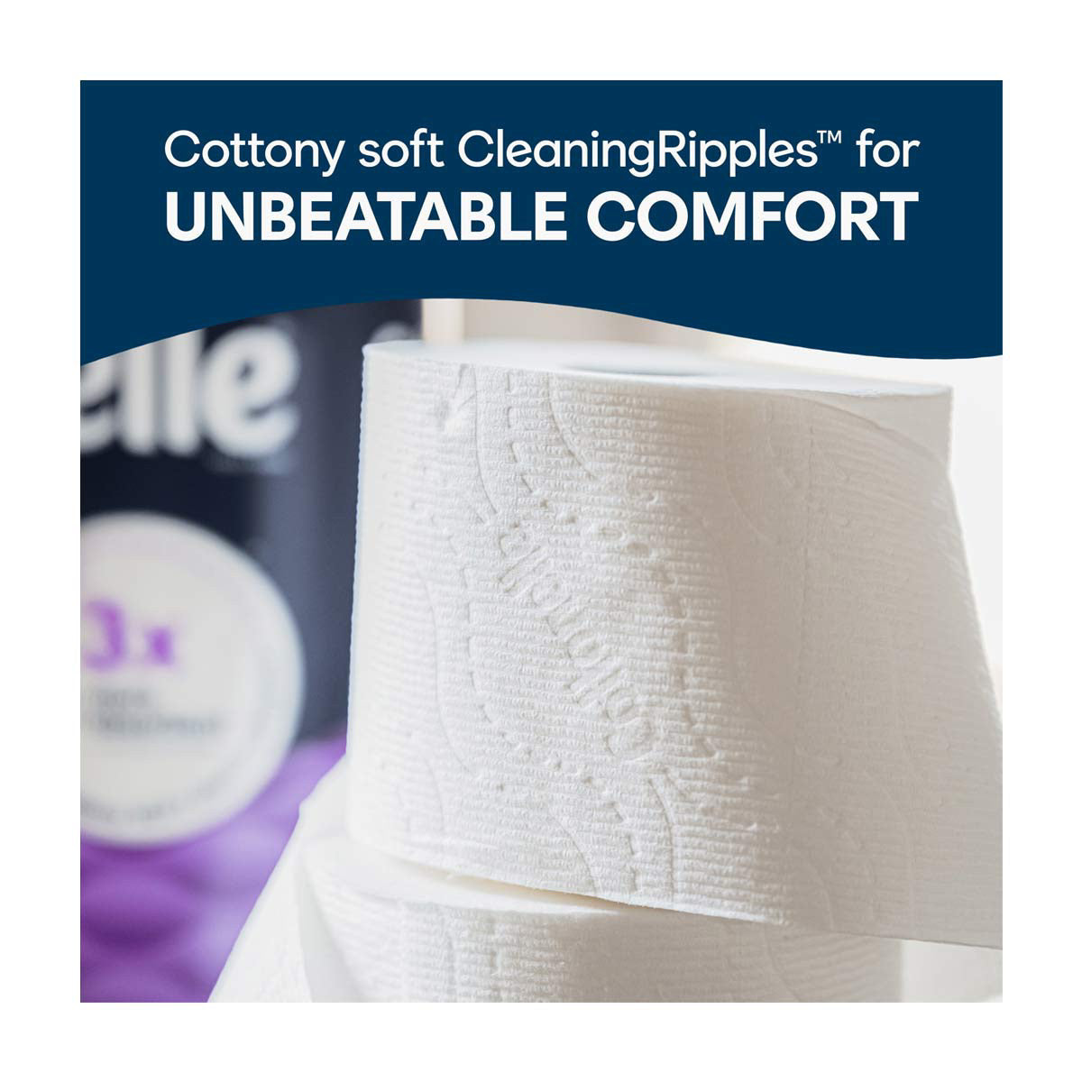 Cottonelle Ultra Comfort Toilet Paper, Strong Toilet Tissue, 9 Mega Rolls (9 Mega Rolls = 36 Regular Rolls), 244 Sheets Per Roll