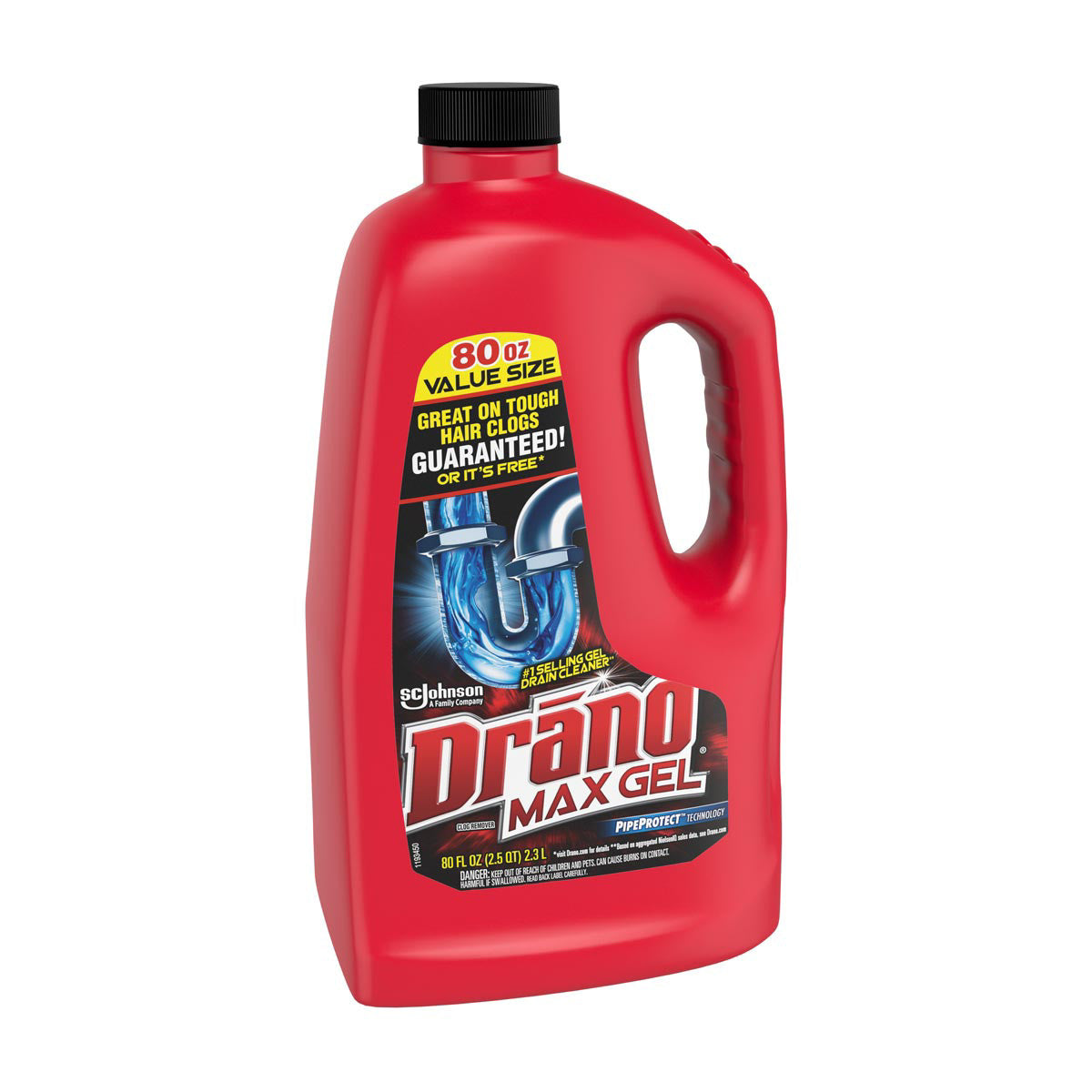 Drano® Max Gel Clog Remover, 80 oz, 1 ct