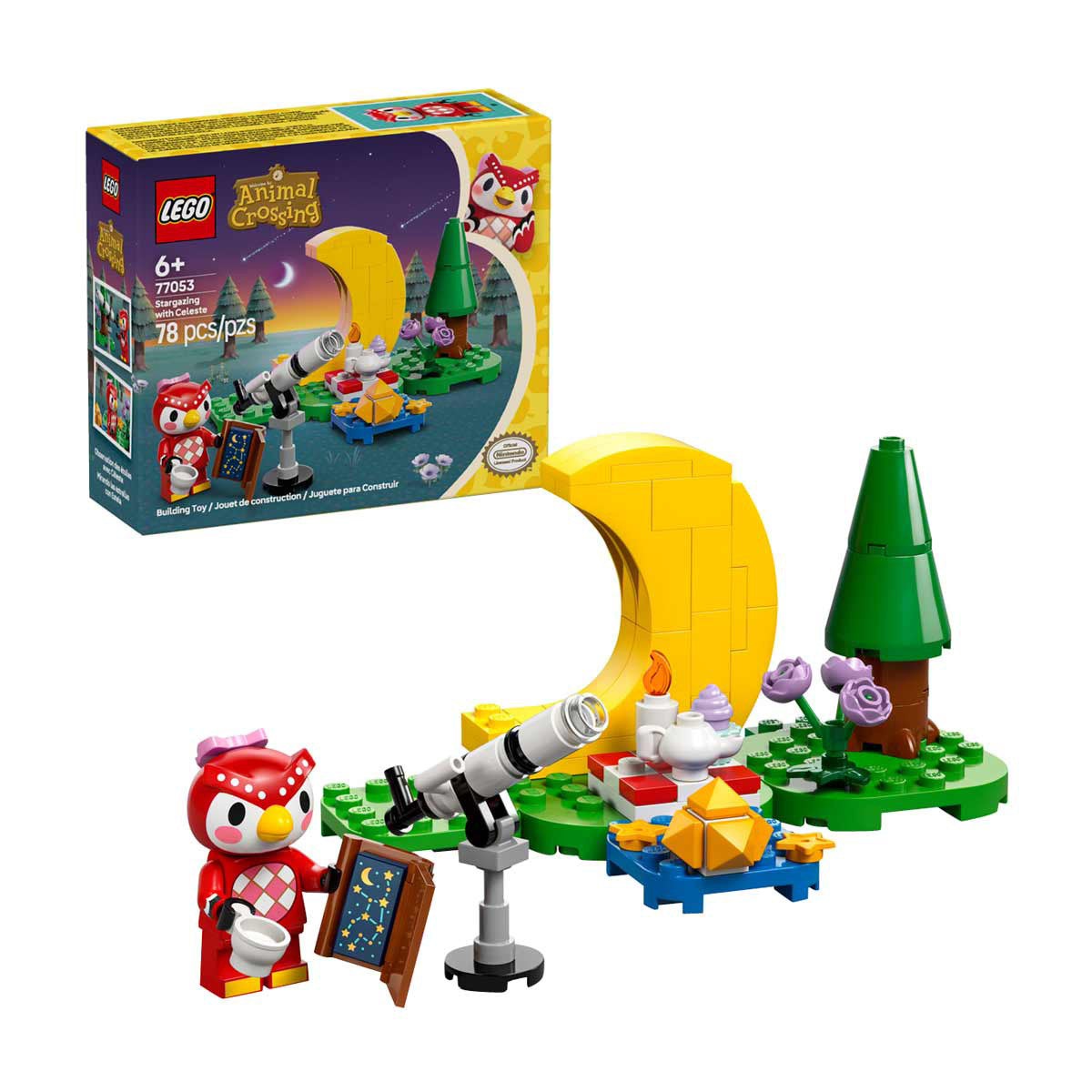 LEGO Animal Crossing Stargazing with Celeste Building Toy 77053