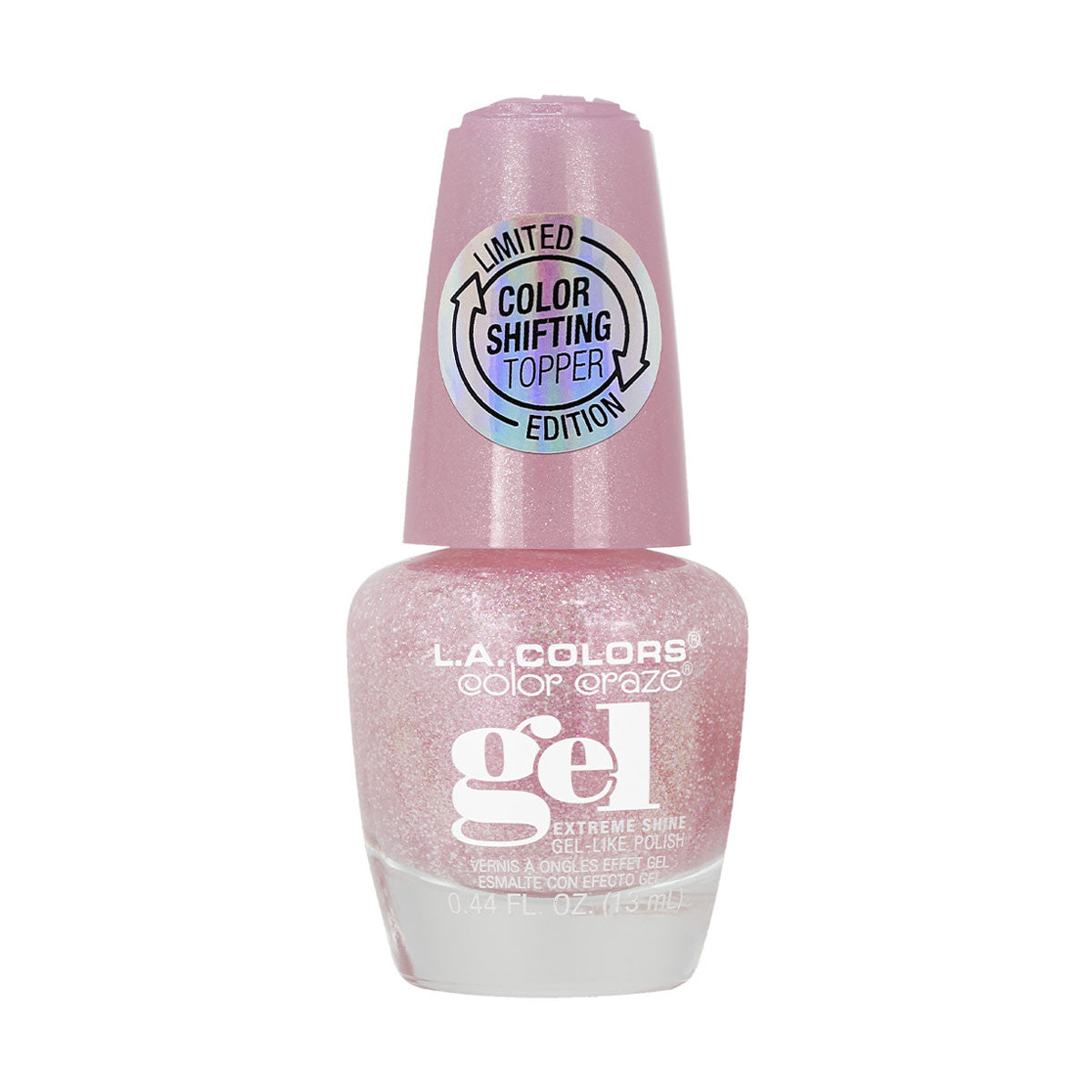 L.A. Colors Color Craze Color Shifting Topper Gel-Like Nail Polish, Sunray - 0.44 fl oz