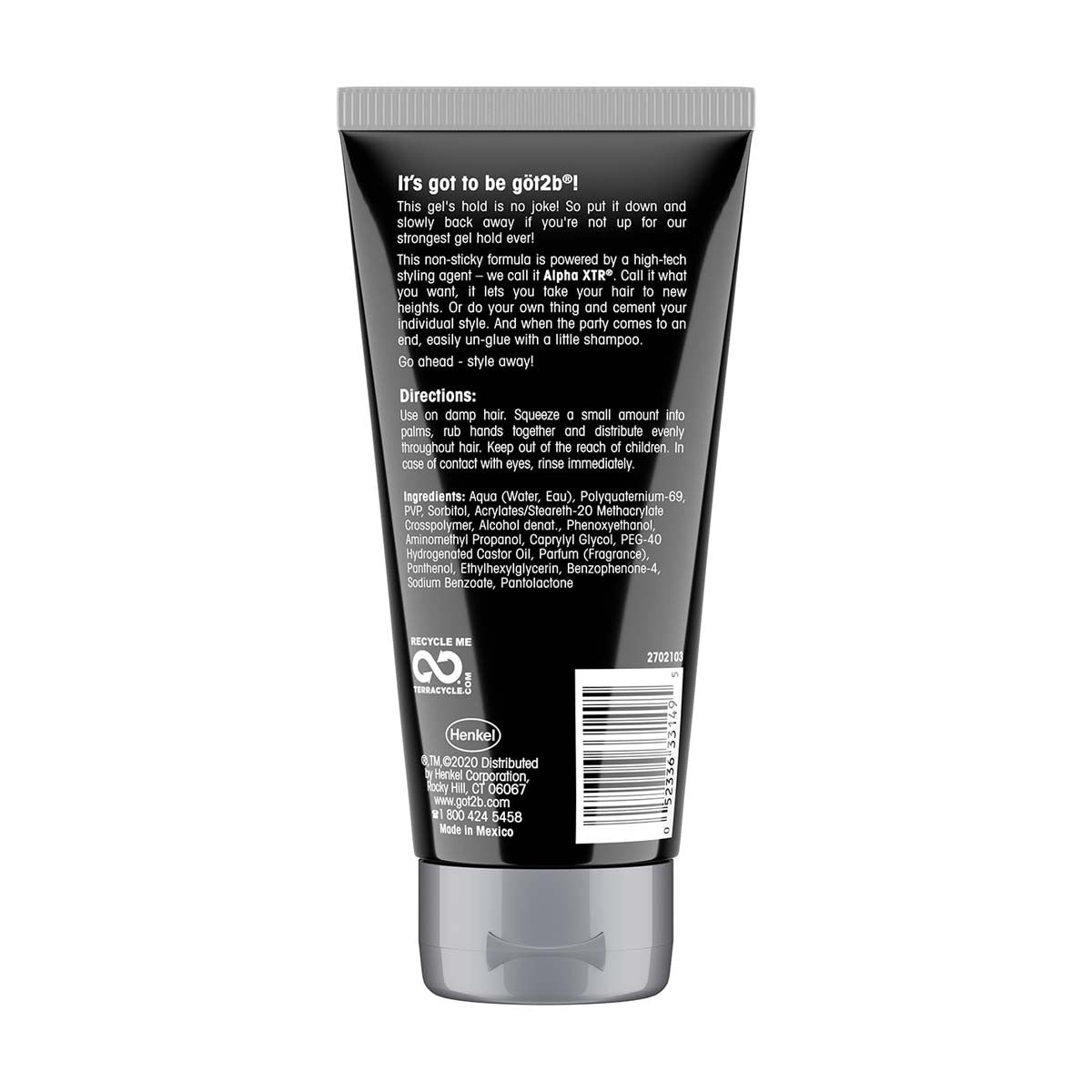 Got2b Ultra Glued Invincible Styling Hair Gel, 6 oz