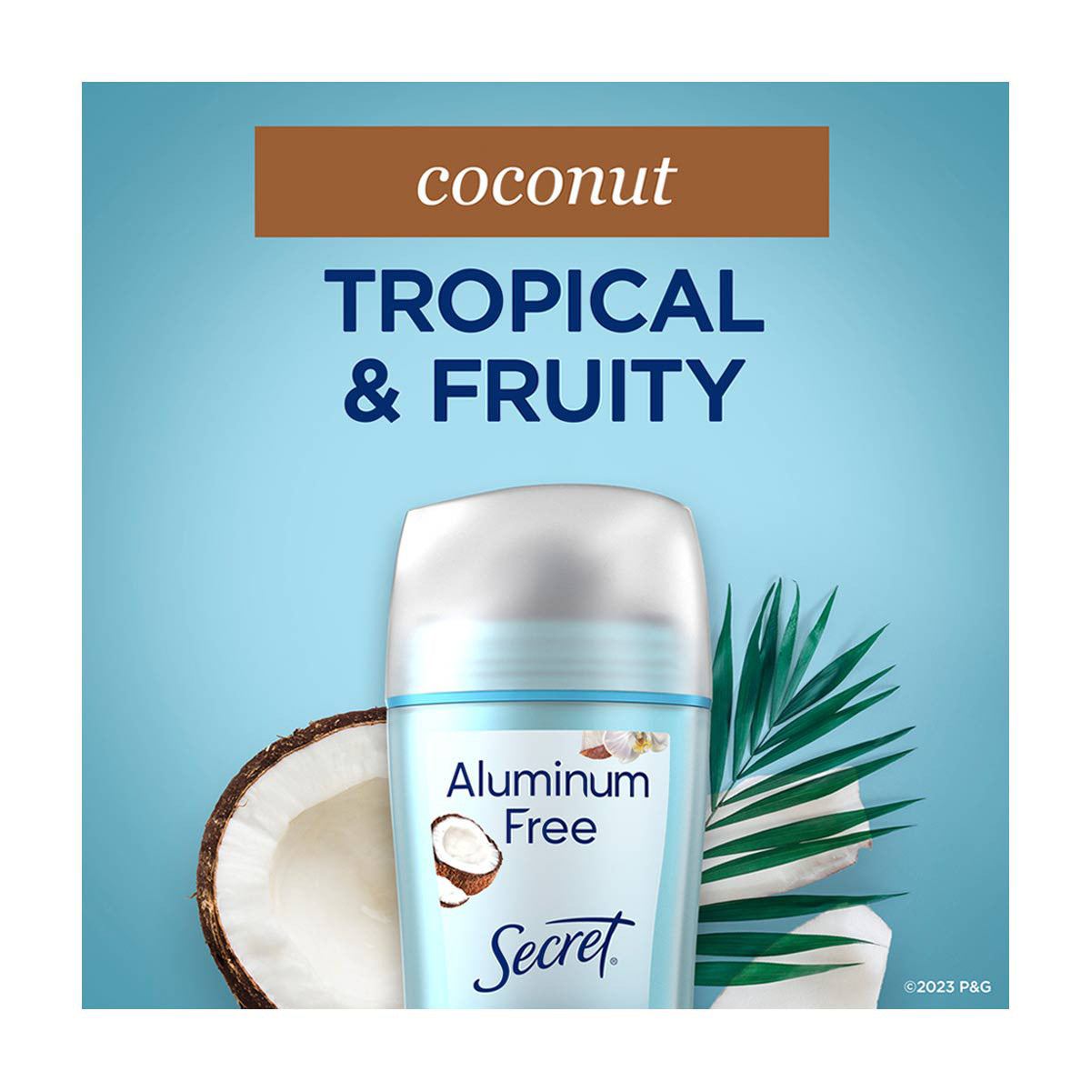 Secret Aluminum Free Deodorant for Women, Coconut, 2.4 oz
