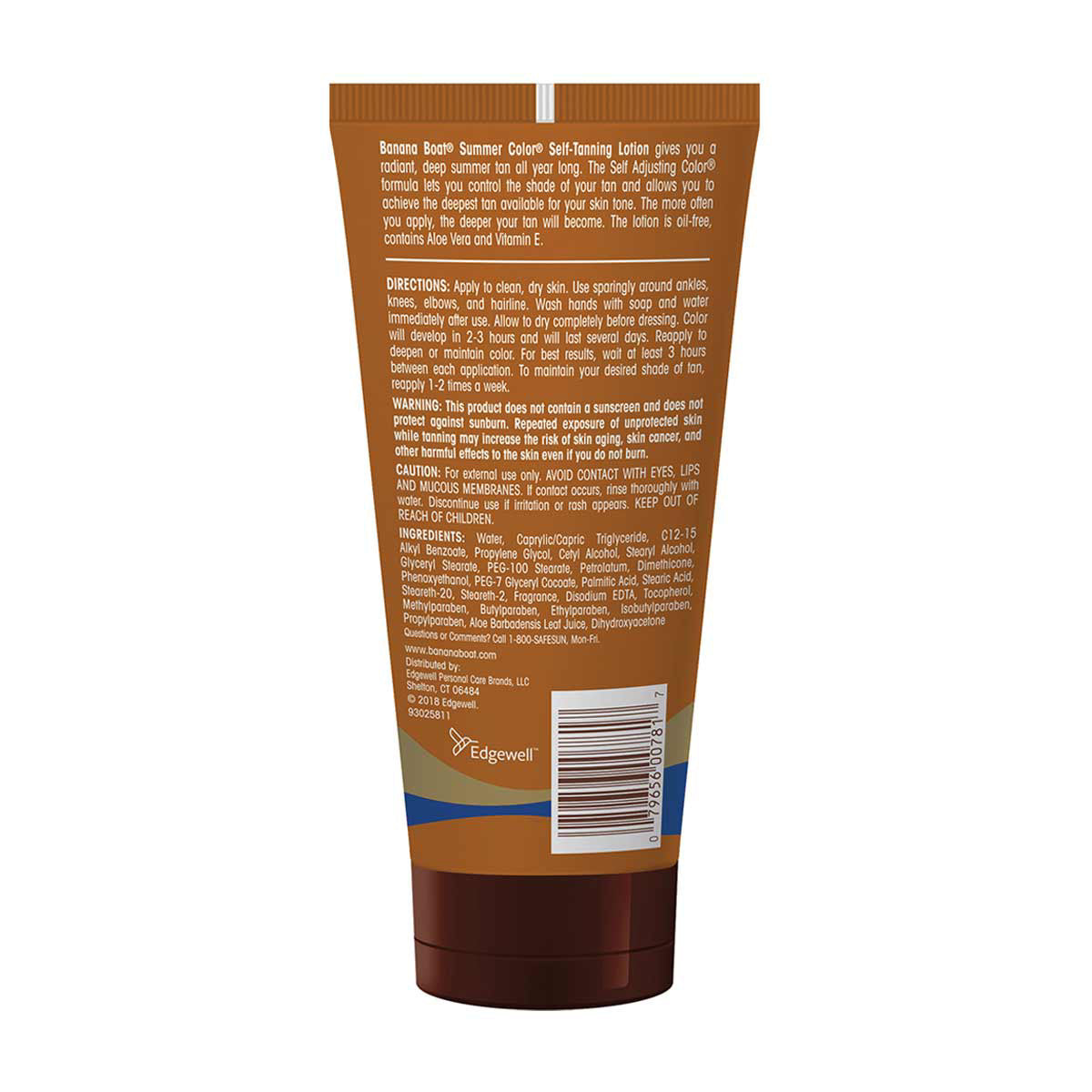 Banana Boat Summer Color Self-Tanning Lotion, Deep Dark Color, 6 fl oz