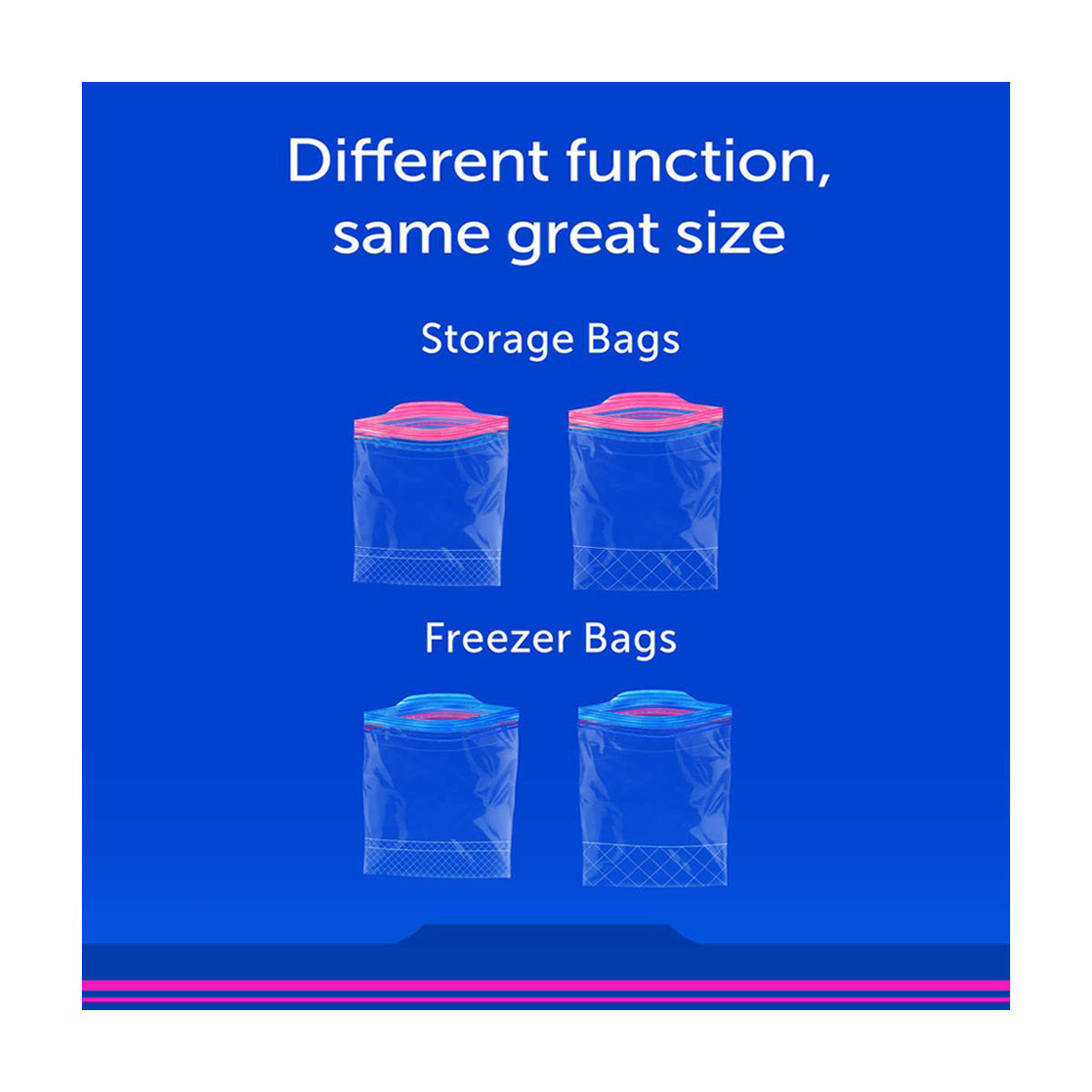 Ziploc® Brand Freezer Bags with New Stay Open Design, Quart, 48 ct
