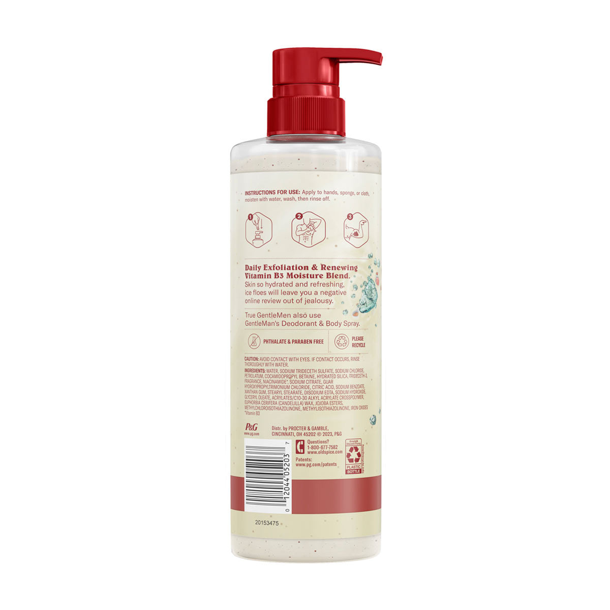 Old Spice Gentleman's Blend Exfoliating Body Wash, Himalayan Sea Salt, 18 oz (532 ml)