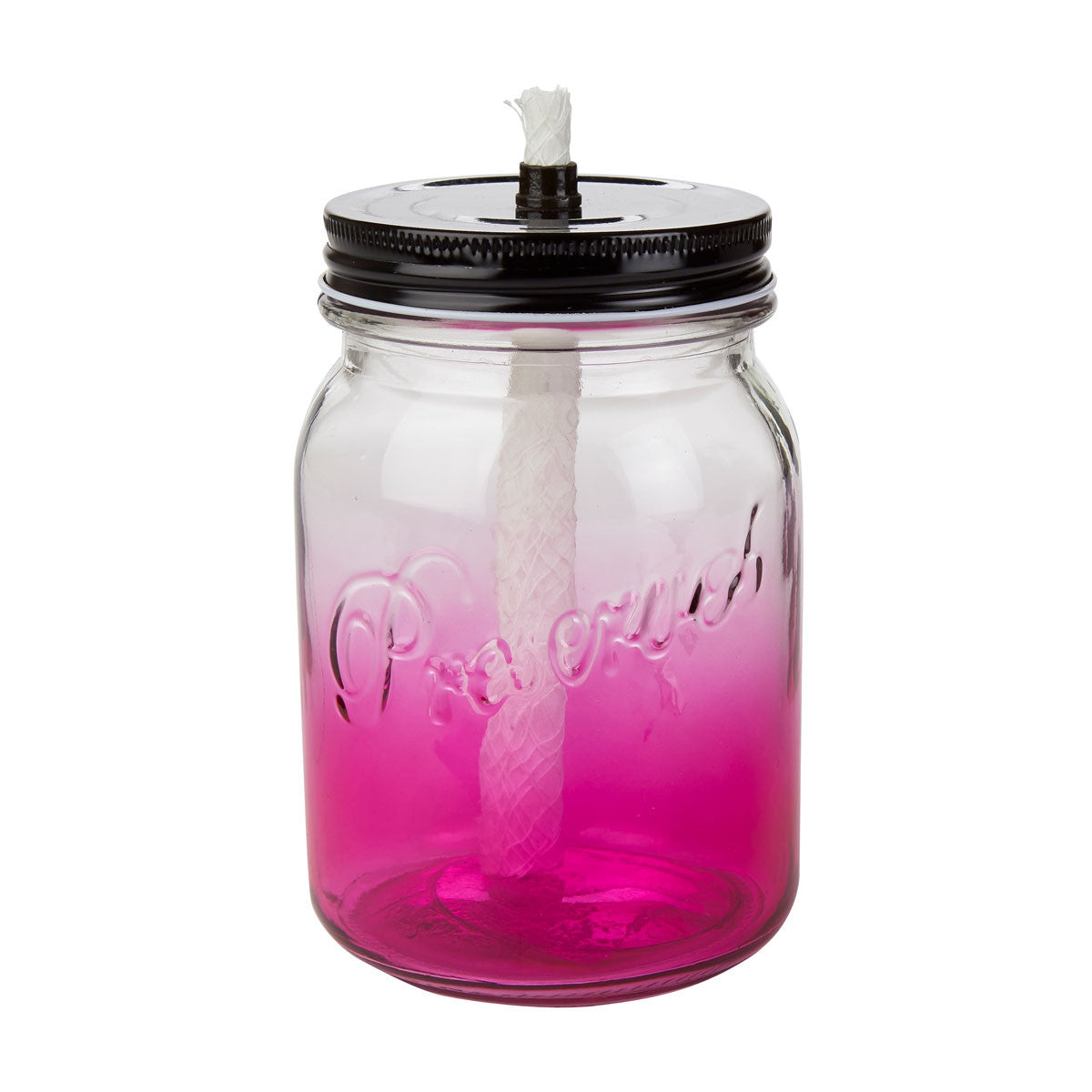 Glass Mason Jar Tiki Torch, Assorted