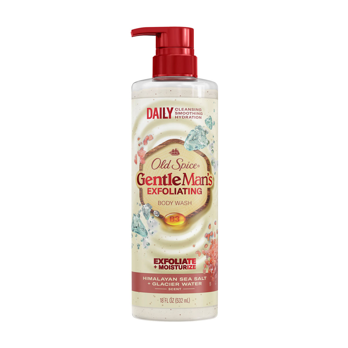 Old Spice Gentleman's Blend Exfoliating Body Wash, Himalayan Sea Salt, 18 oz (532 ml)