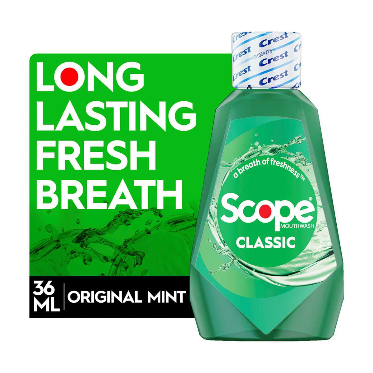 Crest Scope Classic Mouthwash, Original Mint, 36mL