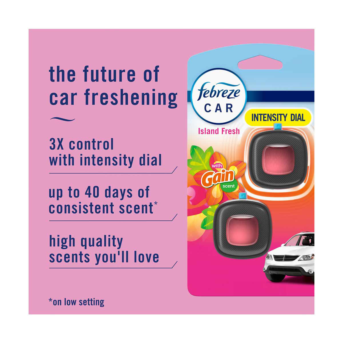 Febreze Car Vent Clip, Gain Island Fresh Scent, 1 ct