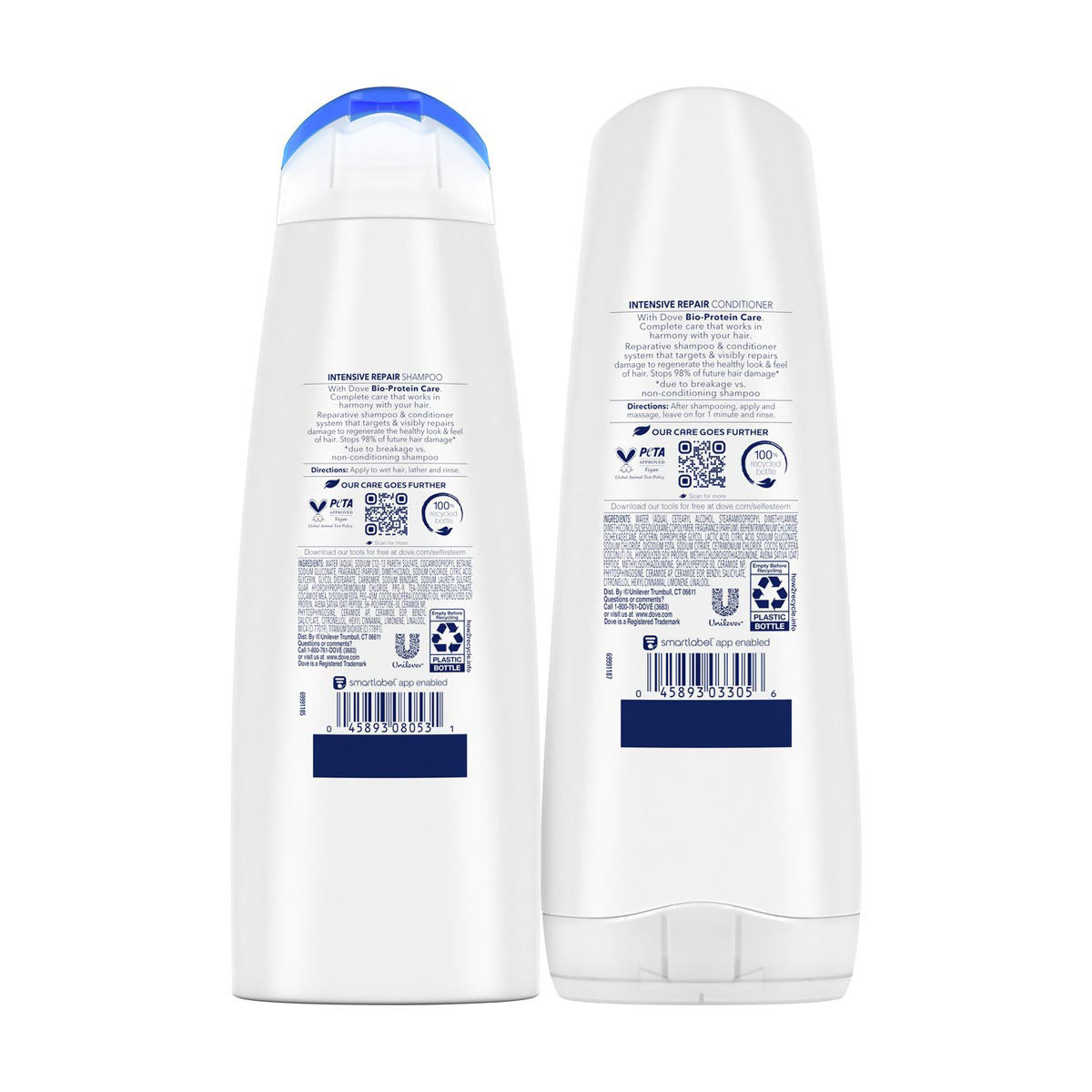 Dove Intensive Repair Shampoo and Conditioner Set, 12 fl oz