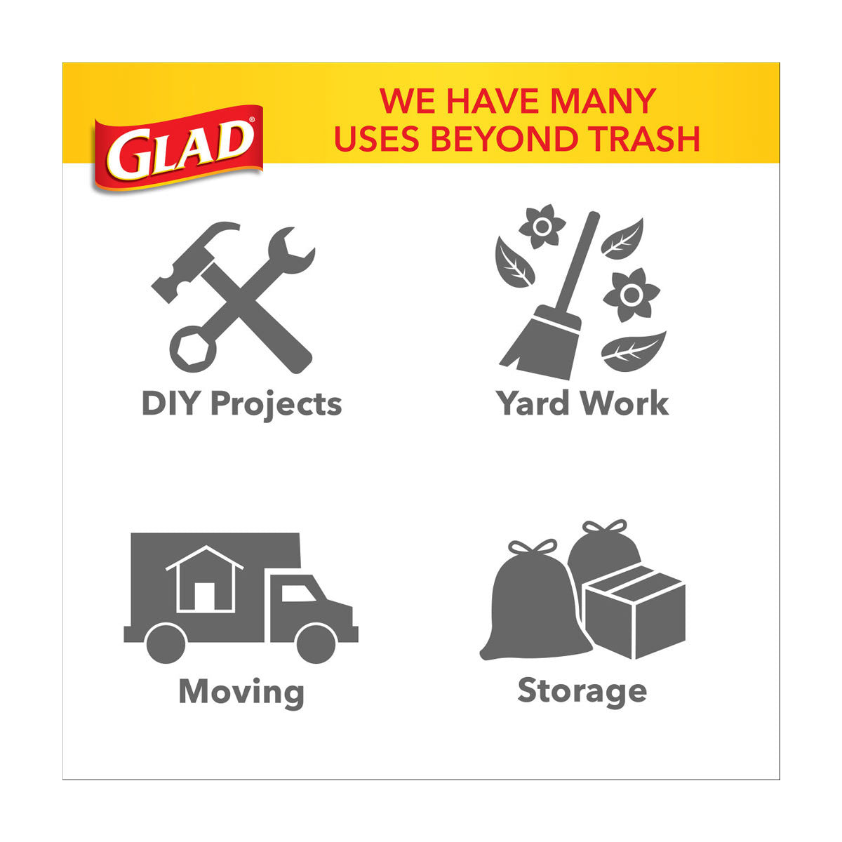 Glad ForceFlex Large Drawstring Trash Bags - Mountain Air, 30 gal - 14 ct