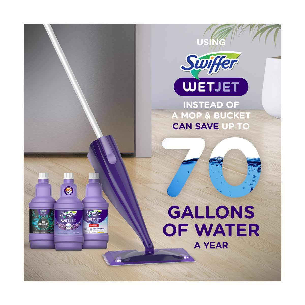 Swiffer WetJet Spray Mop Multi-Surface Floor Cleaner Pad Refill, 24 count
