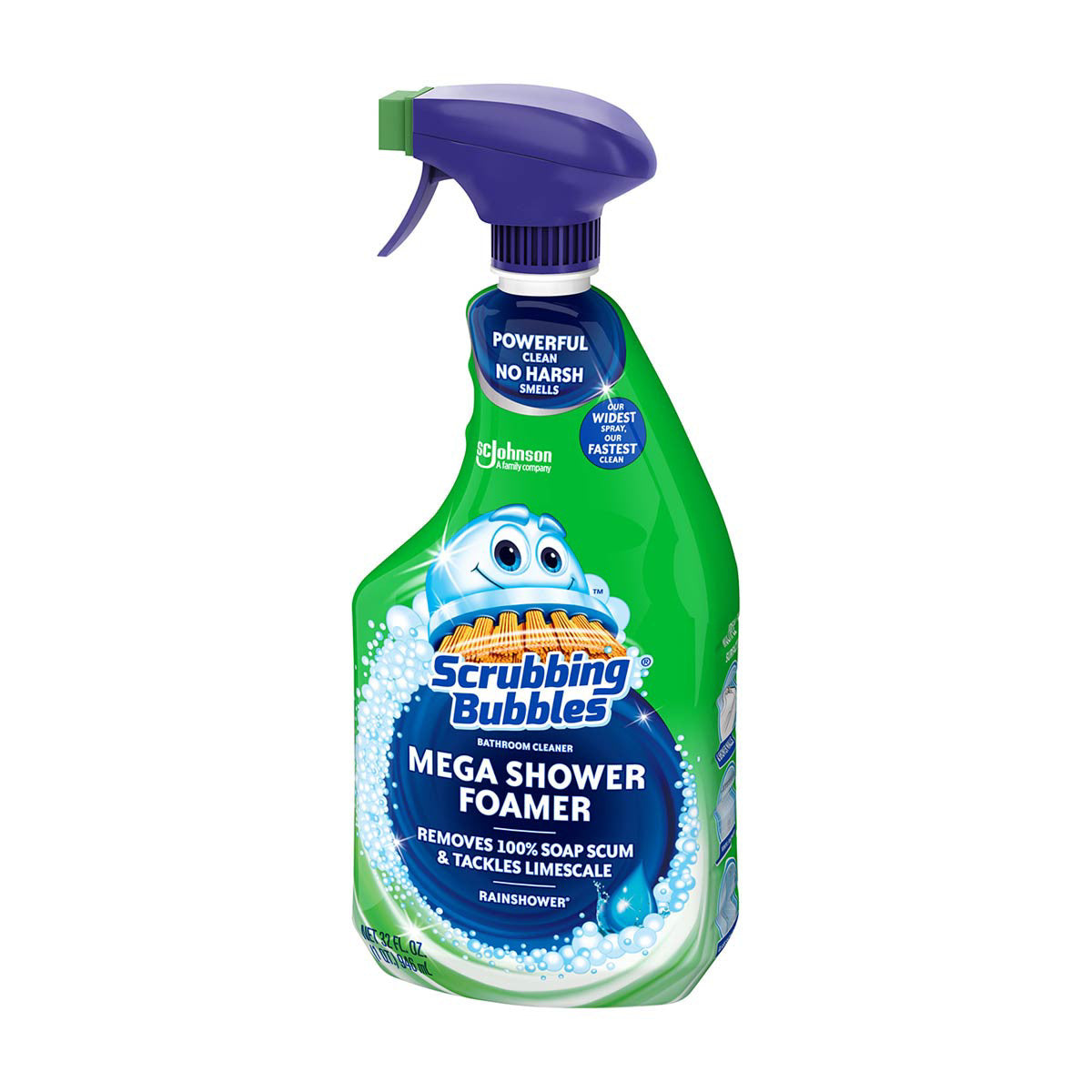 Scrubbing Bubbles Mega Shower Foamer, Rainshower Scent, 32 fl oz