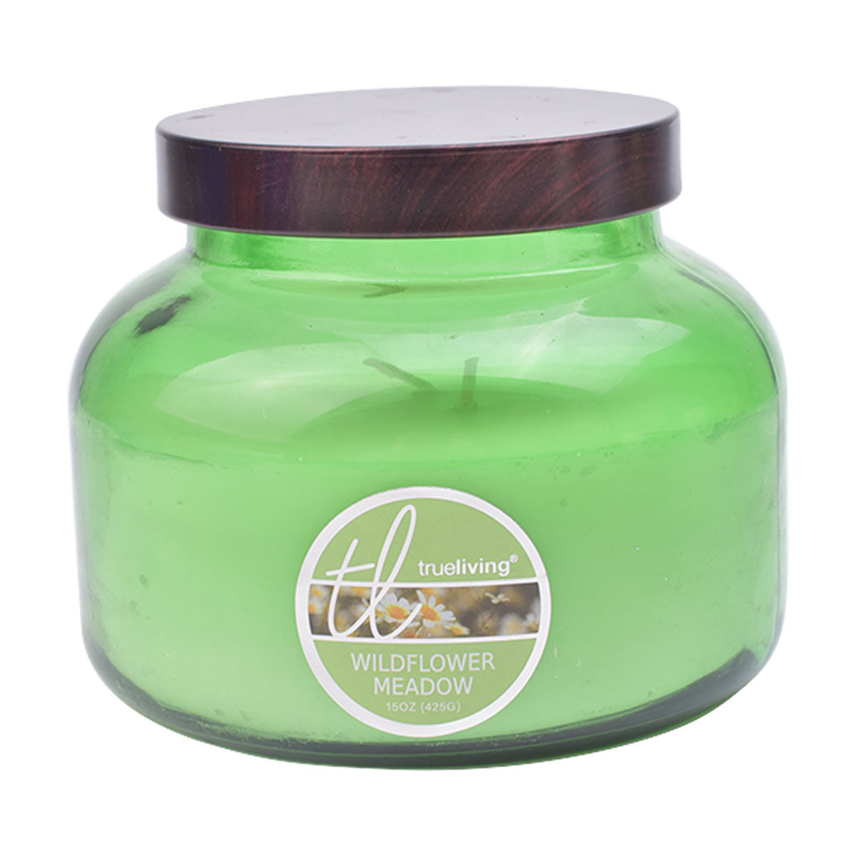 True Living Wildflower Meadow Fragranced Jar Candle, 15 oz