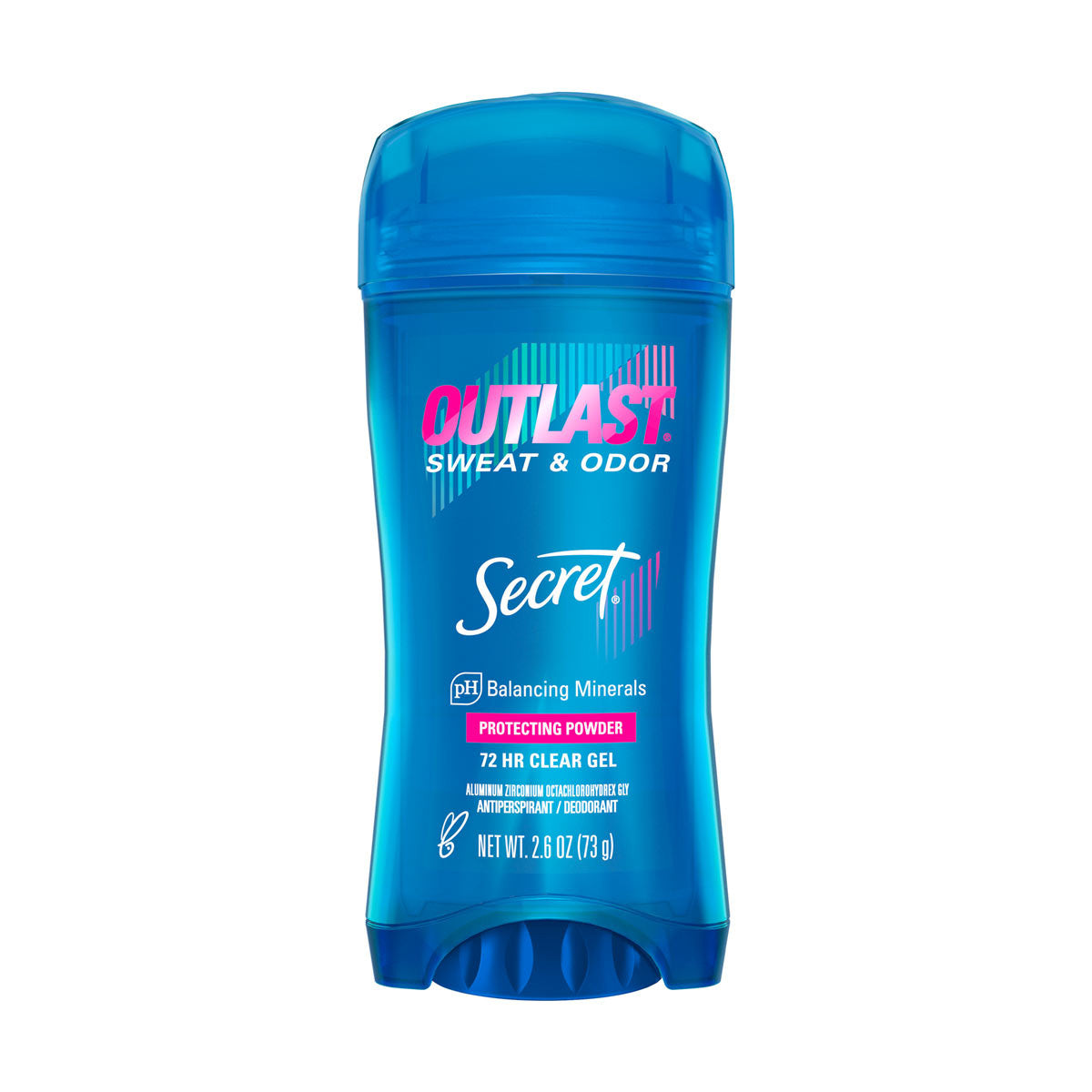 Secret Outlast Clear Gel Antiperspirant Deodorant for Women, Protecting Powder 3.4 oz