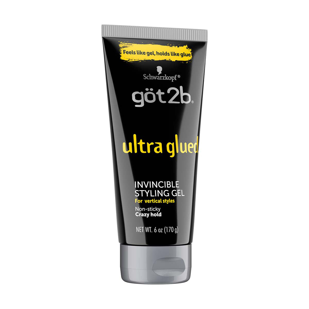 Got2b Ultra Glued Invincible Styling Hair Gel, 6 oz