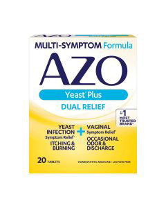AZO Yeast Plus Dual Relief Tablets - 20 ct