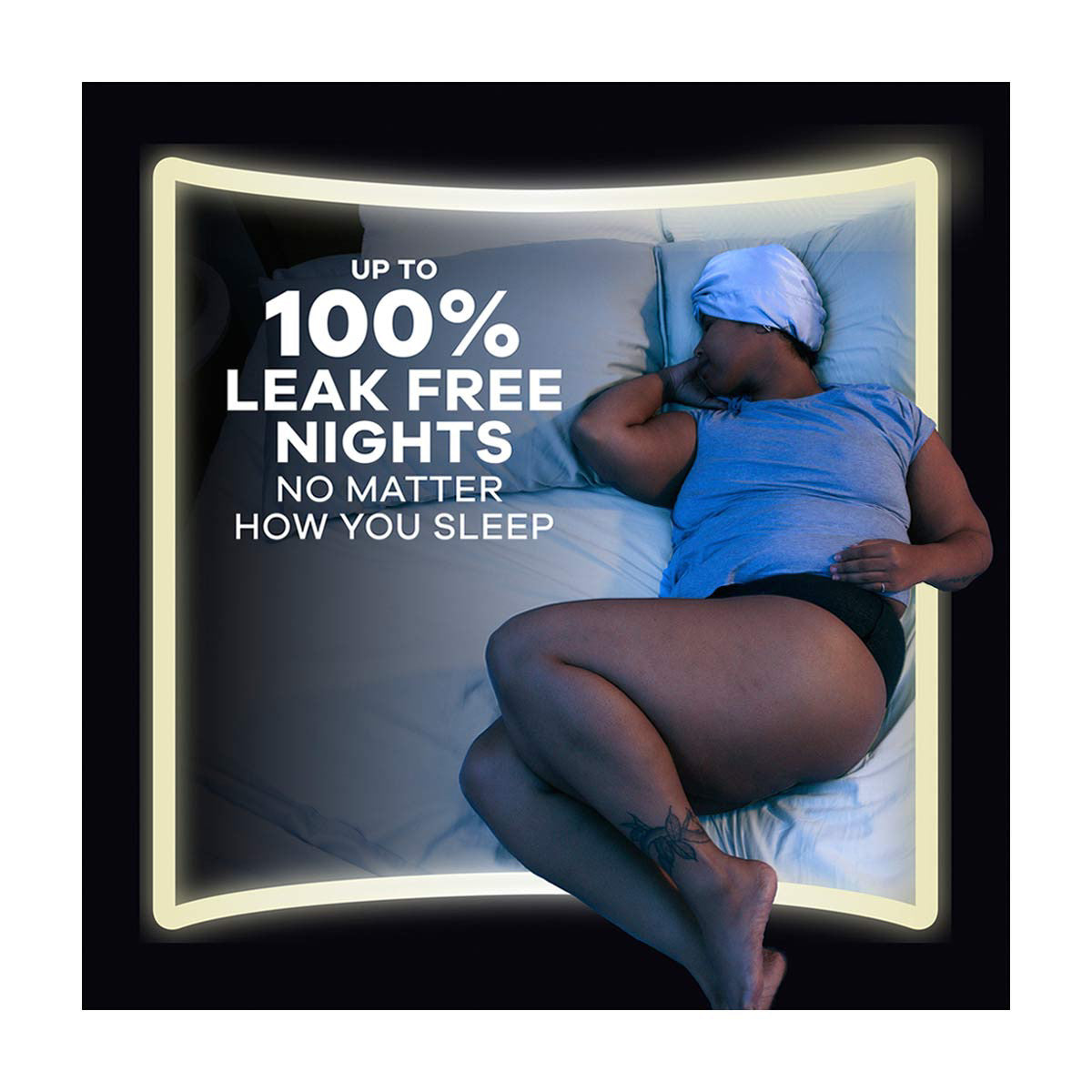Always ZZZ Overnight Disposable Period Underwear for Women Sz L, 360° Coverage for Worry-Free Nights, 7 Count