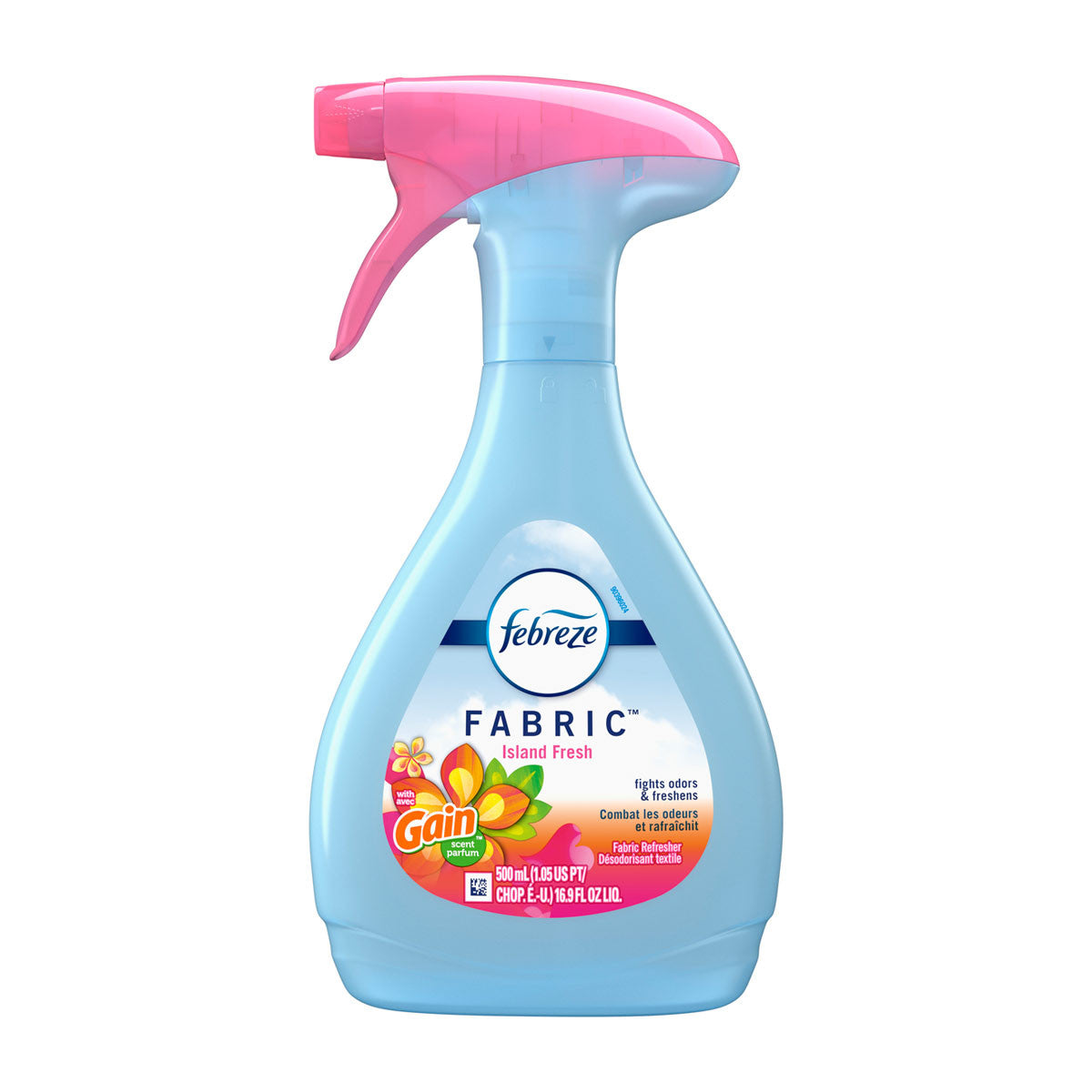 Febreze Odor-Fighting Fabric Refresher with Gain Scent, Island Fresh, 16.9 fl oz