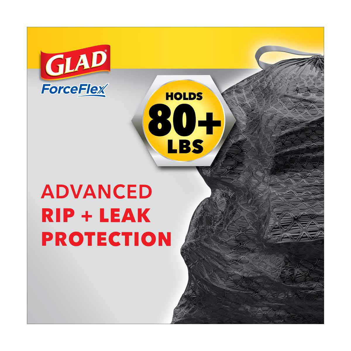 Glad ForceFlex Large Drawstring Trash Bags - Mountain Air, 30 gal - 14 ct