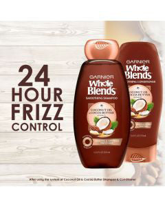 Garnier Whole Blends Smoothing Conditioner Coconut Oil & Cocoa Butter Extract - 12.5 fl oz