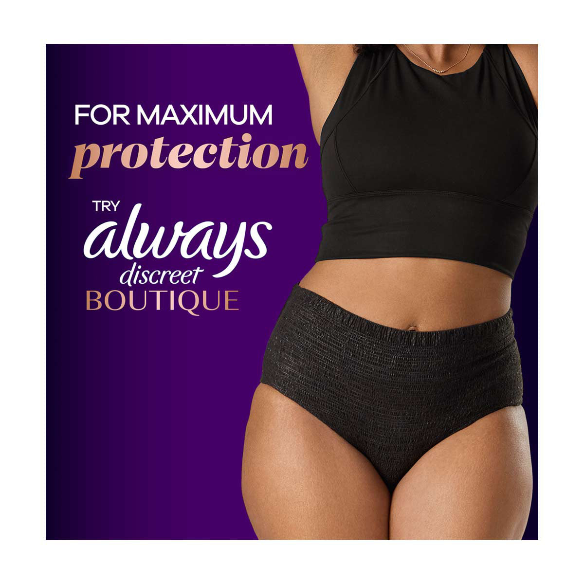 Always Discreet Adult Incontinence Pads for Women, Light Absorbency, Regular Length, Postpartum Pads, 30 CT