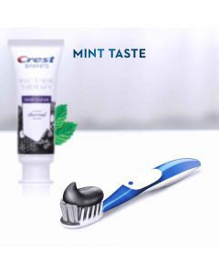 Crest 3D White Toothpaste Whitening Therapy Charcoal Deep Clean Toothpaste, Invigorating Mint, 2.8 oz.