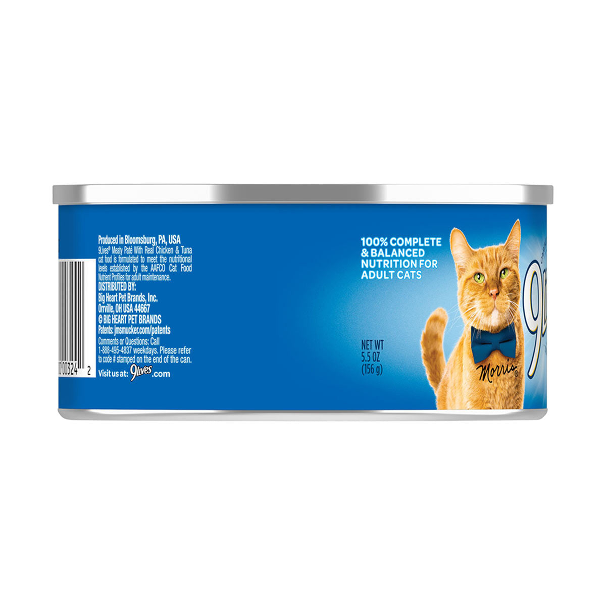 9Lives Meaty Paté With Real Chicken & Tuna Wet Cat Food, 5.5 oz