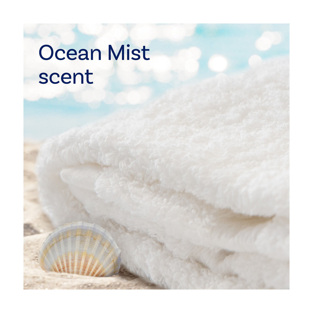 Downy Light Mega Dryer Sheets, Fabric Softener Dryer Sheets, Ocean Mist, 50 Count