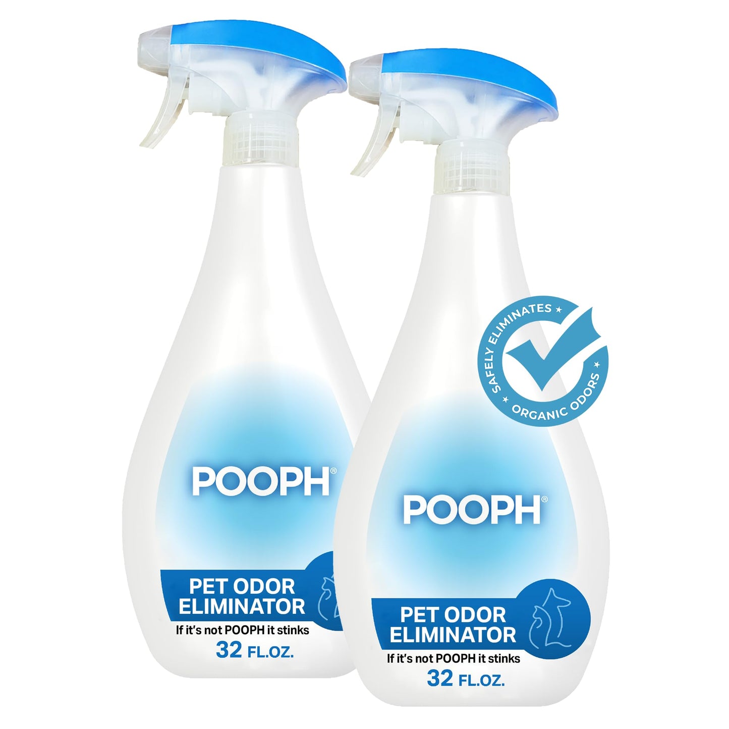 POOPH® Pet Odor Eliminator Spray - Patented NO Fragrance NO Harsh Chemicals Organic Odor Eliminator Works On-Contact Home, Auto, Upholstery, and more Fast Easy Safe for Pets, People and the Planet!