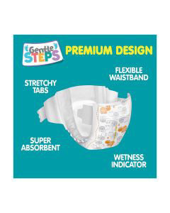 Gentle Steps Jumbo Bag Baby Diaper Size 5, 25 Count