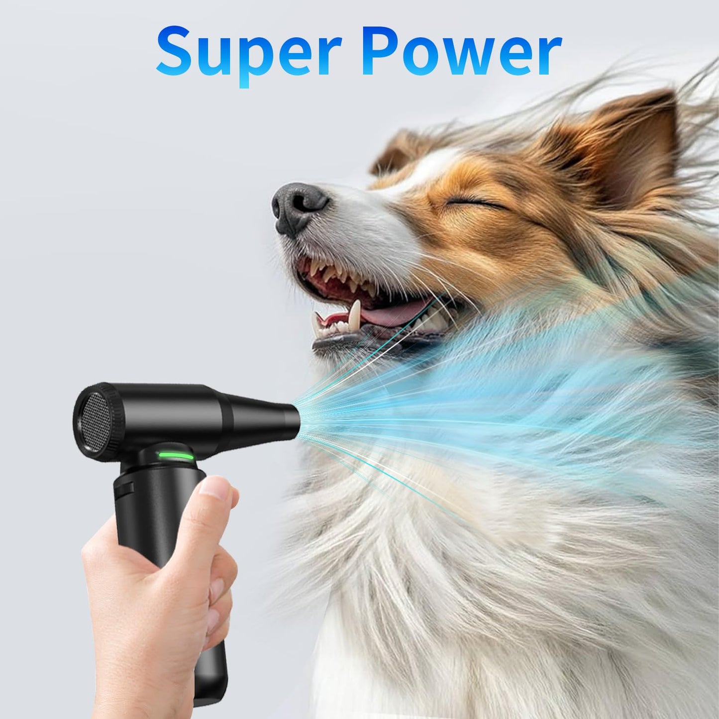 Compressed Air Duster - Aluminum Alloy Shell, 300,000RPM High-Speed Cordless Electric Air Duster | 3-Gear Adjustable with LED Flashlight & Brushless Motor | Dust Blower for Keyboard, PC, Car and Home